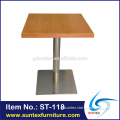 Fast food restaurant wooden table top restaurant table